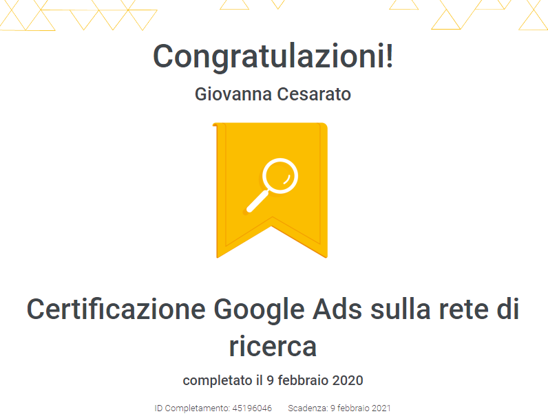 Google ADS Certificate